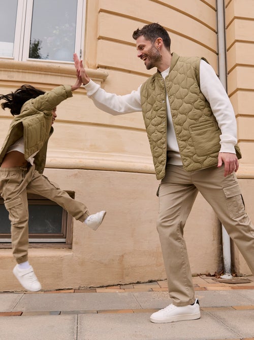 Doudoune quiltée manches amovibles - Kiabi