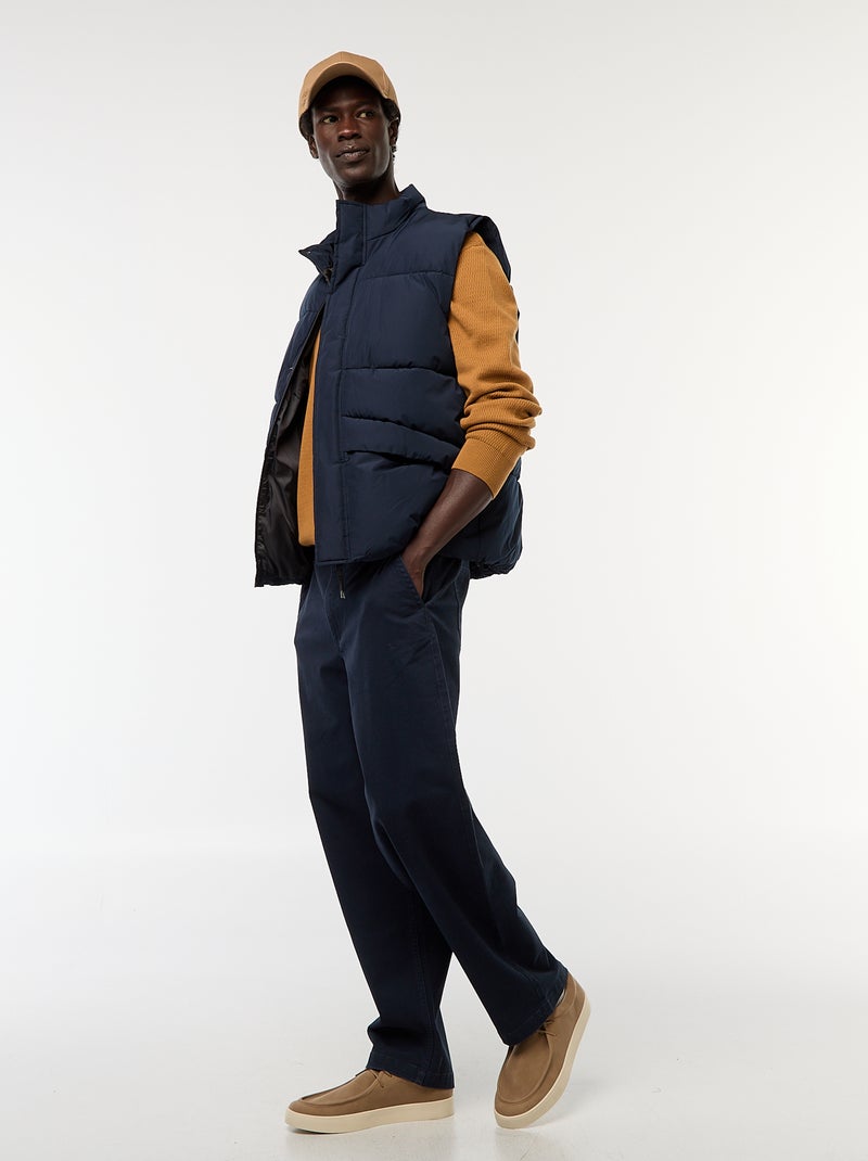 Doudoune sans manches chaude Bleu - Kiabi