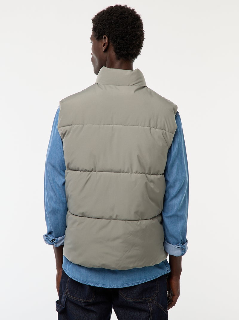 Doudoune sans manches chaude Kaki - Kiabi