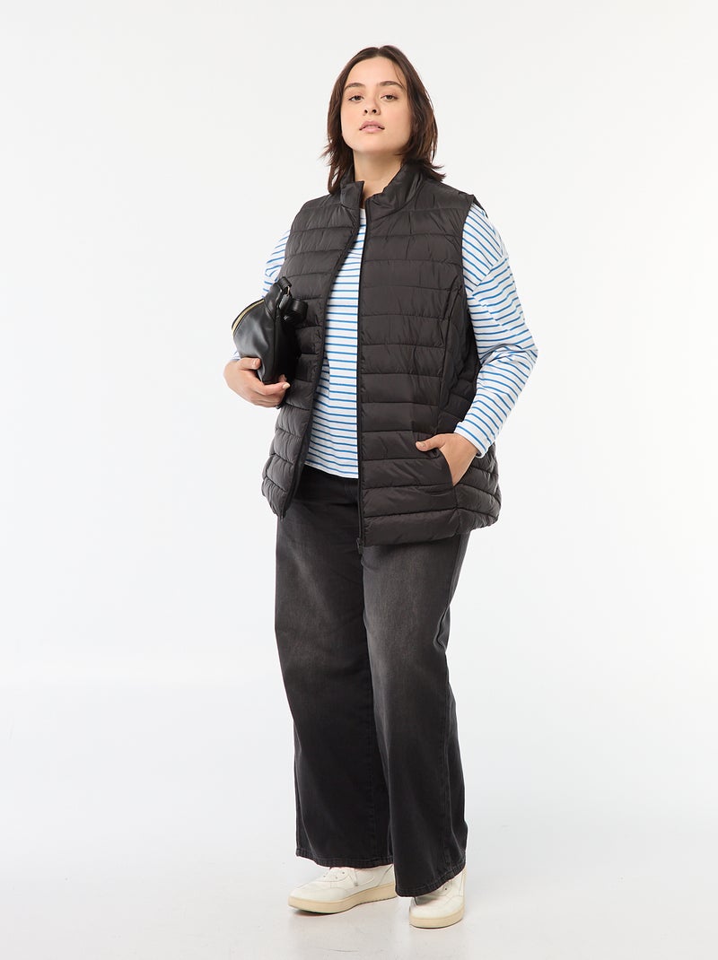 Doudoune sans manches déperlante Noir - Kiabi