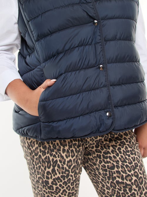 Doudoune sans manches pressionnée - Kiabi