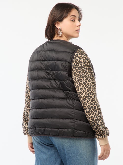 Doudoune sans manches pressionnée - Kiabi