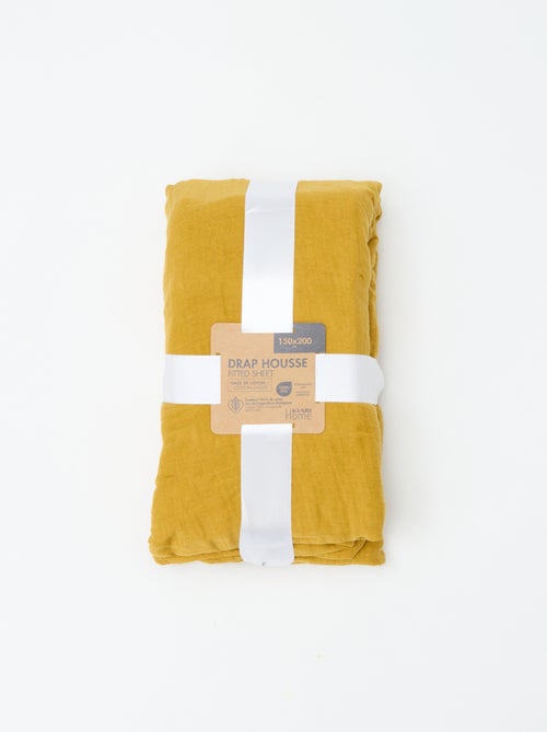 Drap housse 2 personnes (150x200cm) en gaze de  coton - Kiabi Home - Kiabi