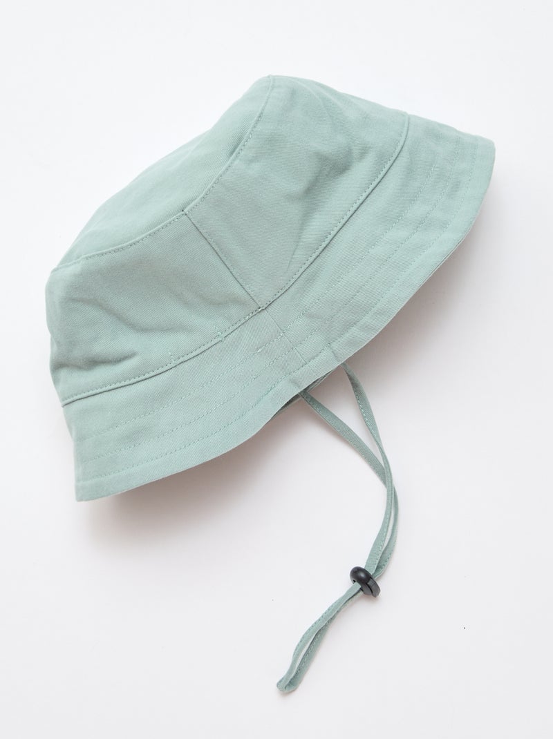Drawstring Bucket Hat Green - Kiabi
