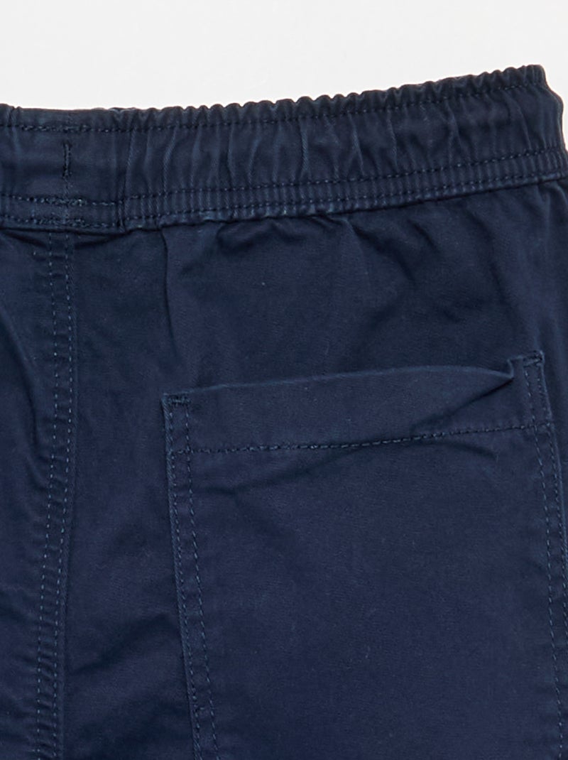 Drawstring Jogger Pants Blue - Kiabi