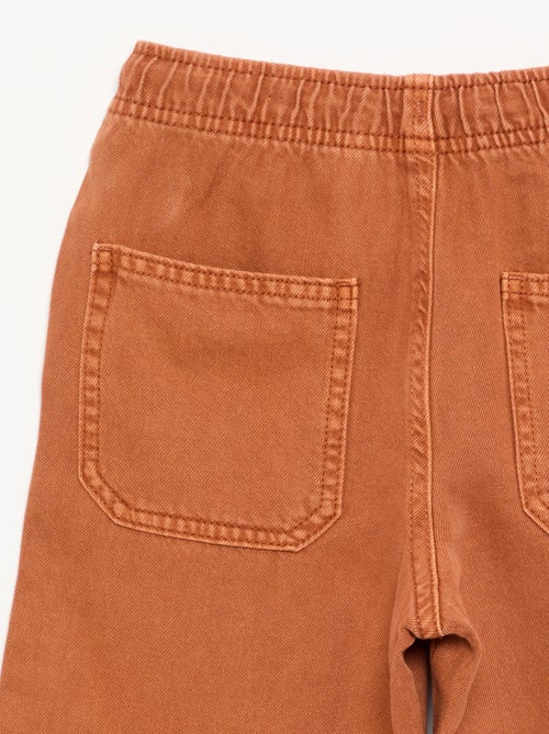 Drawstring Twill Trousers - Kiabi
