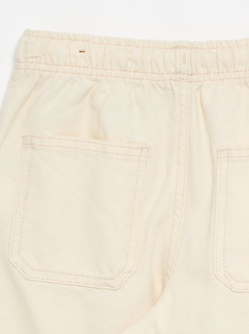 Drawstring Twill Trousers - Kiabi
