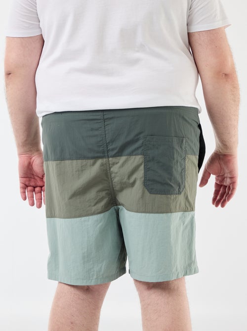 Dreifarbige Badeshorts - Kiabi