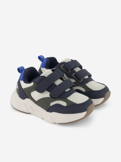 Dreifarbige Klettverschluss-Sneaker - Kiabi