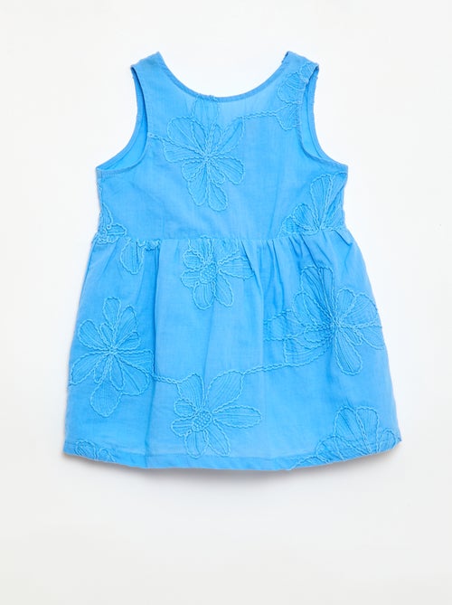 Dress with floral embroidery - Kiabi