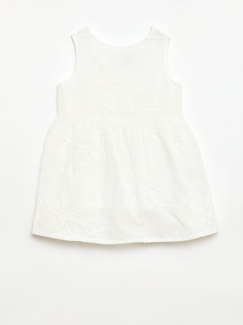 Dress with floral embroidery - Kiabi