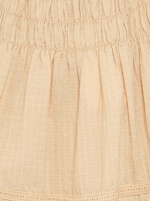 Dress with ruffled and elasticated straps - Kiabi