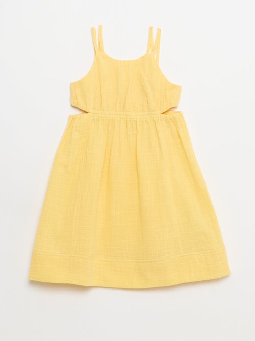 Dress with thin non-adjustable straps + side slits - Kiabi