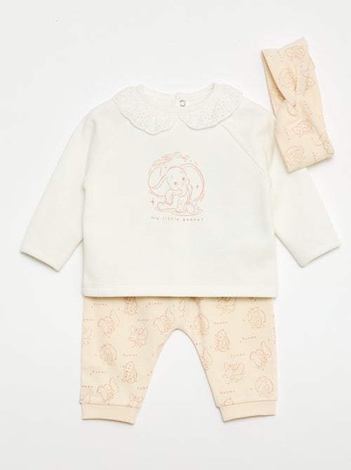 \'Dumbo\' Sweatshirt, Leggings & Headband Set - 3-piece - Kiabi
