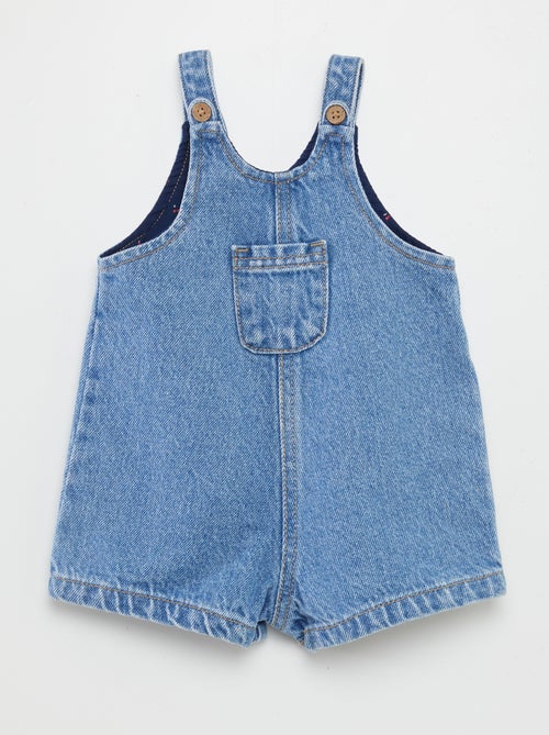 Dungaree shorts with breast pocket - Kiabi