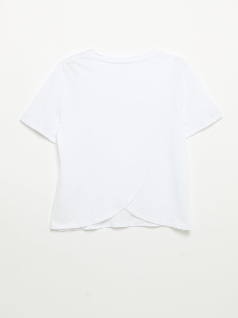 Easy-On Printed Short-Sleeved T-Shirt White - Kiabi