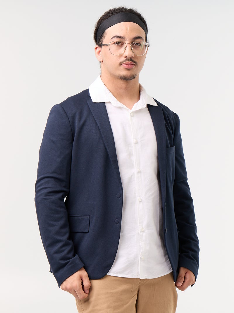 Easy-Wear Blazer BLUE - Kiabi