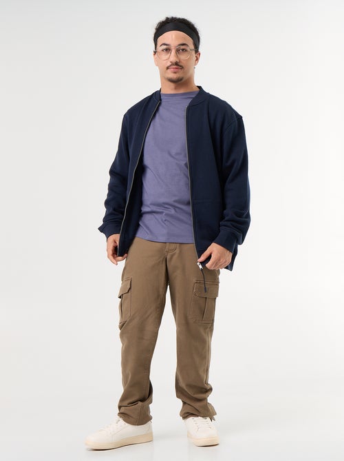 Easy-Wear Zipped Cardigan - Kiabi