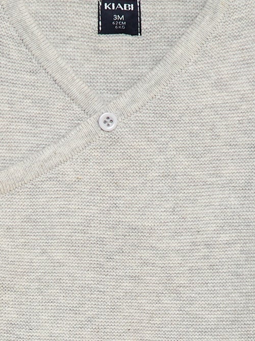 Eco-design asymmetric cardigan - Kiabi