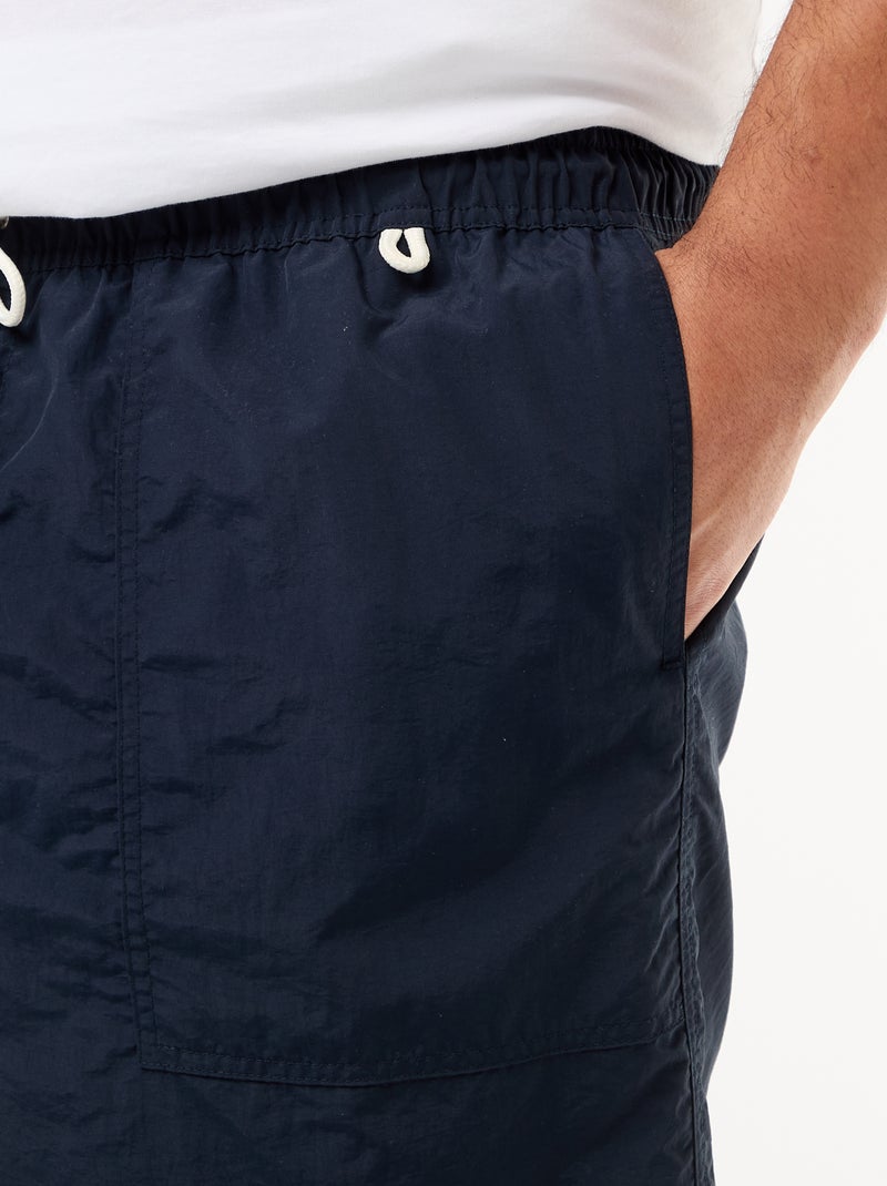Einfarbige Badeshorts Blau - Kiabi