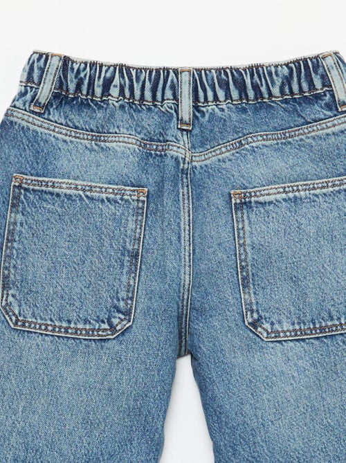 Einfarbige Baggy Jeans mit 5 Taschen - Kiabi