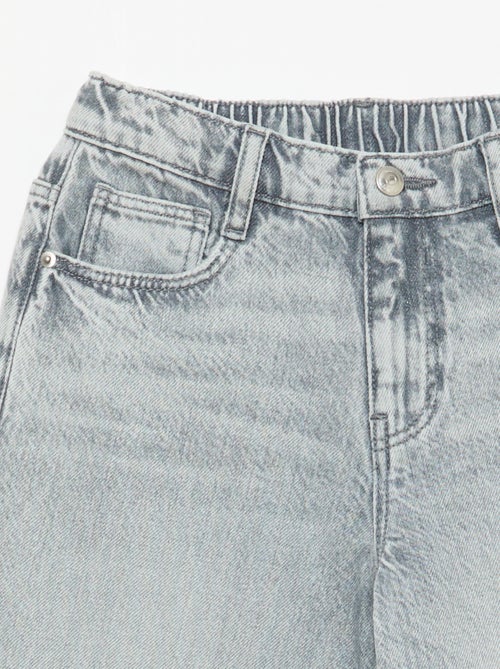 Einfarbige Baggy Jeans mit 5 Taschen - Kiabi