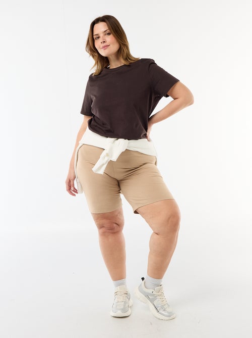 Einfarbige Biker-Shorts - Kiabi