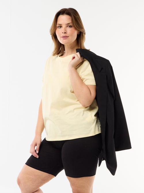 Einfarbige Biker-Shorts - Kiabi