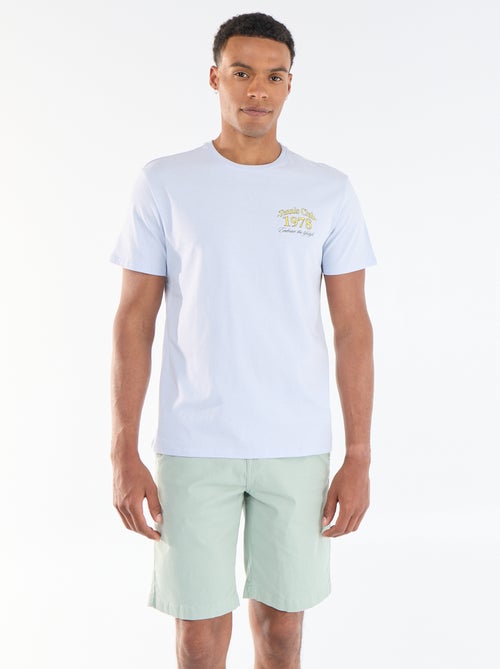 Einfarbige Chino-Bermuda aus Twill - Kiabi