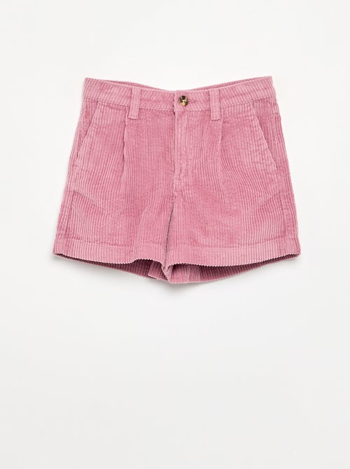 Einfarbige Cord-Shorts - Kiabi