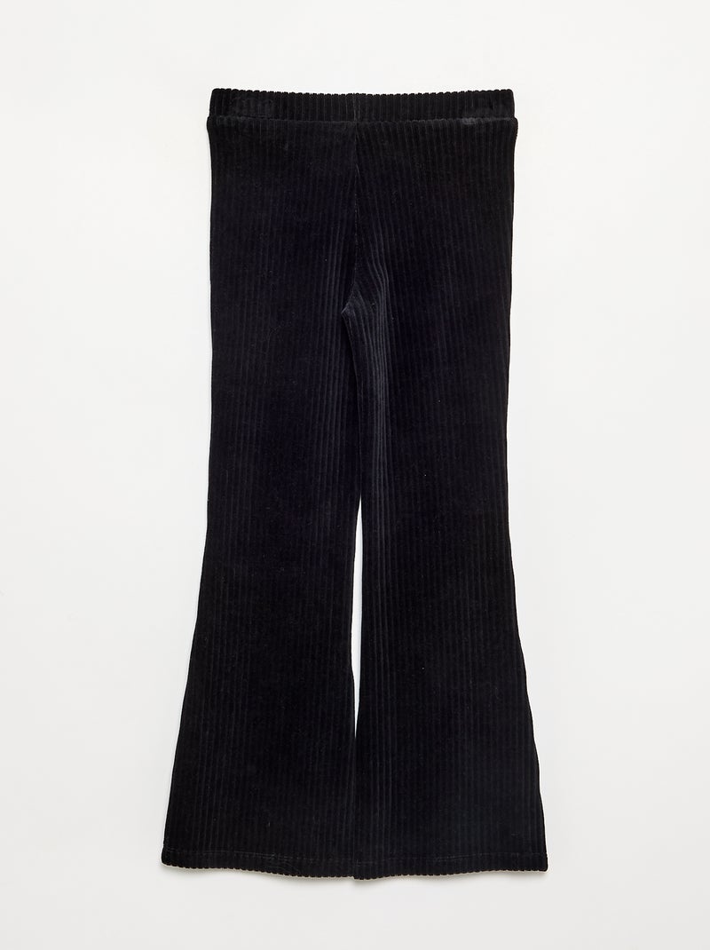 Einfarbige Cordhose Noir - Kiabi