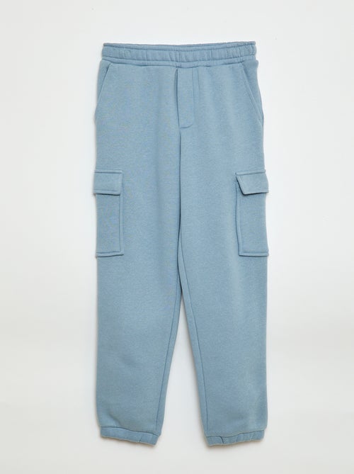 Einfarbige Jogginghose aus Sweatstoff mit vielen Taschen - Kiabi