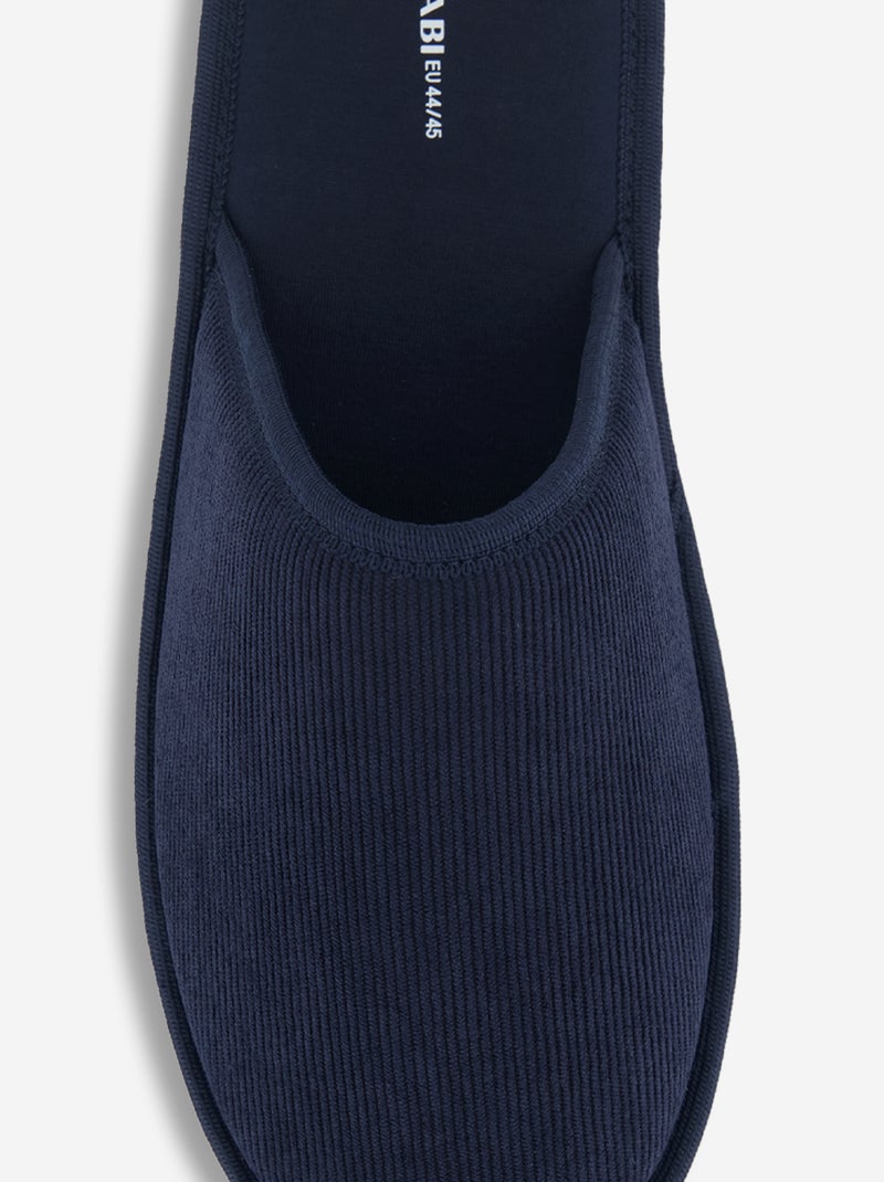 Einfarbige Pantoletten Blau - Kiabi