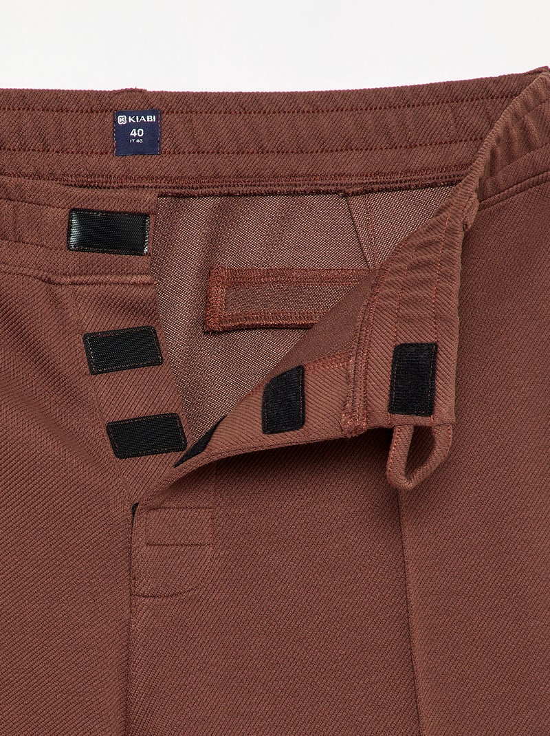 Einfarbige Regular-Fit Chino – Kollektion zum einfachen Anziehen Braun - Kiabi