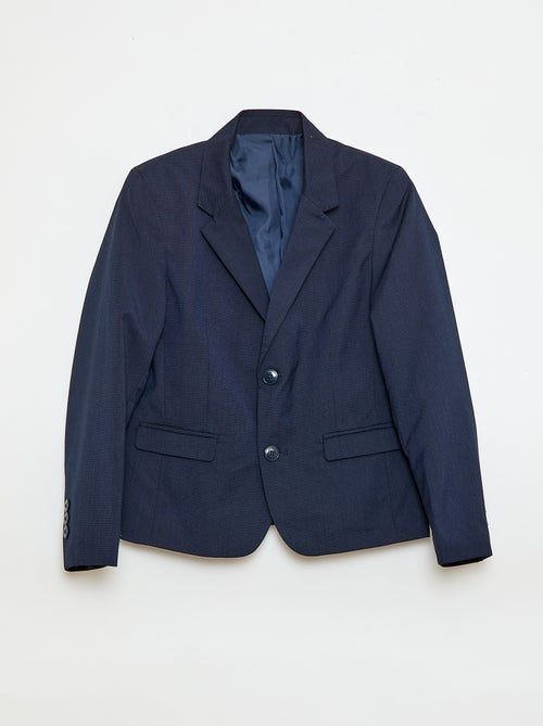 Einfarbige Slim Fit Anzugjacke - Kiabi Einfarbige Slim Fit Anzugjacke - Kiabi