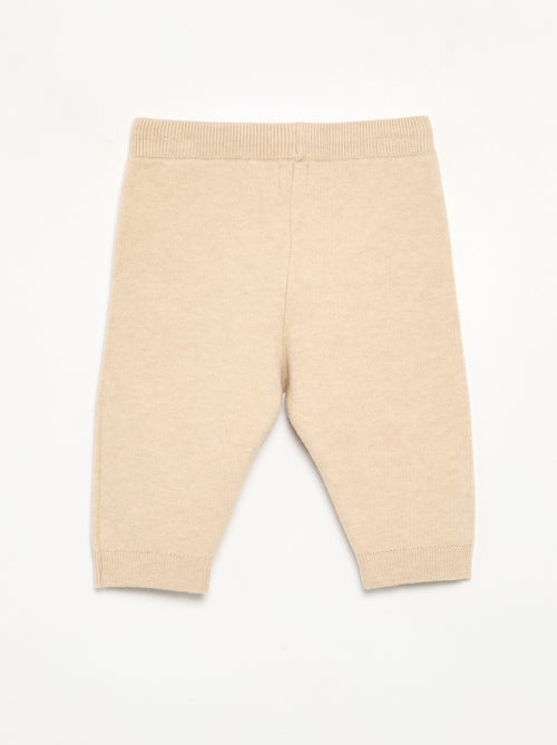Einfarbige Strickhose - Kiabi