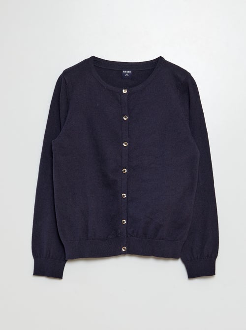 Einfarbige Strickjacke - Kiabi
