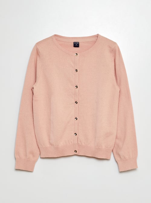 Einfarbige Strickjacke - Kiabi