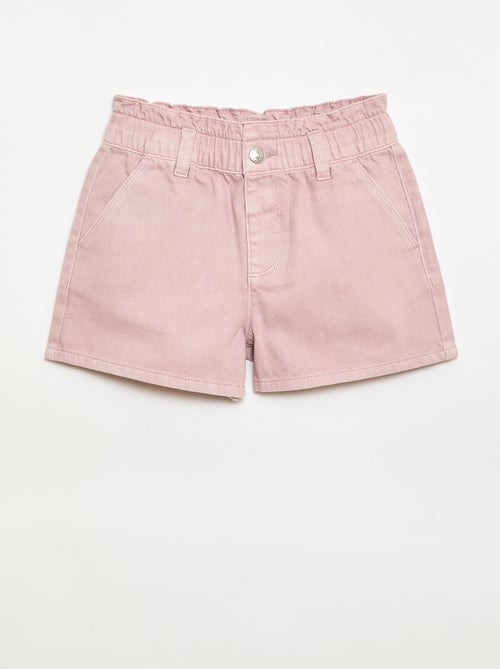 Einfarbige Twill-Shorts - Kiabi