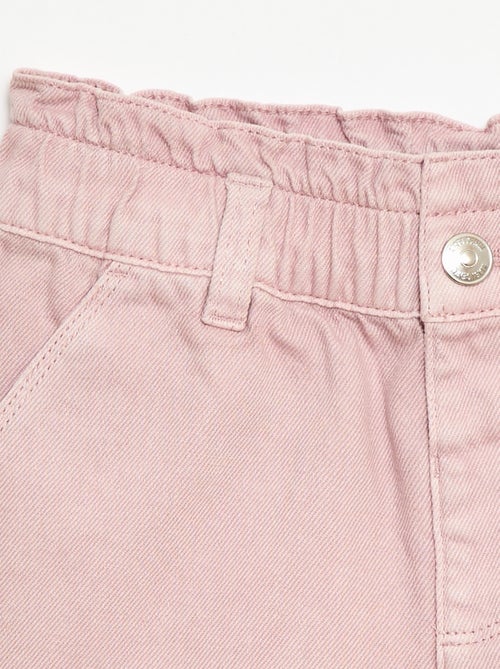 Einfarbige Twill-Shorts - Kiabi