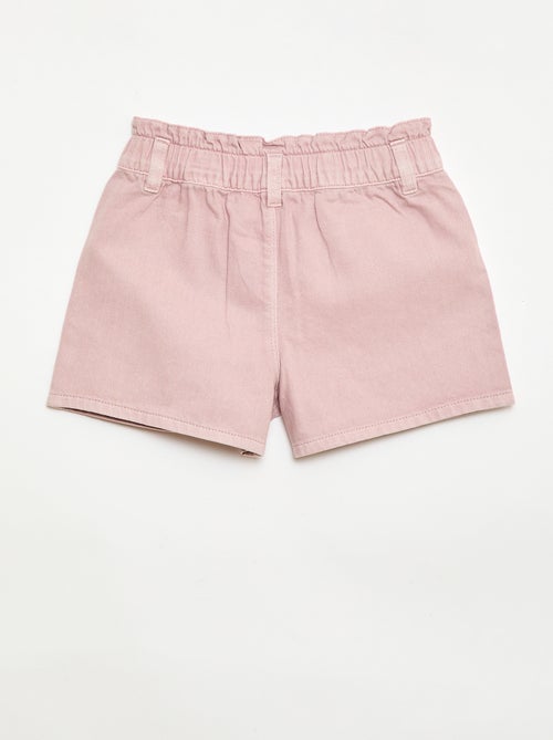 Einfarbige Twill-Shorts - Kiabi