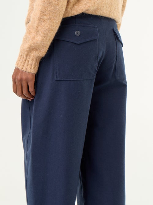 Einfarbige weite Hose - Kiabi