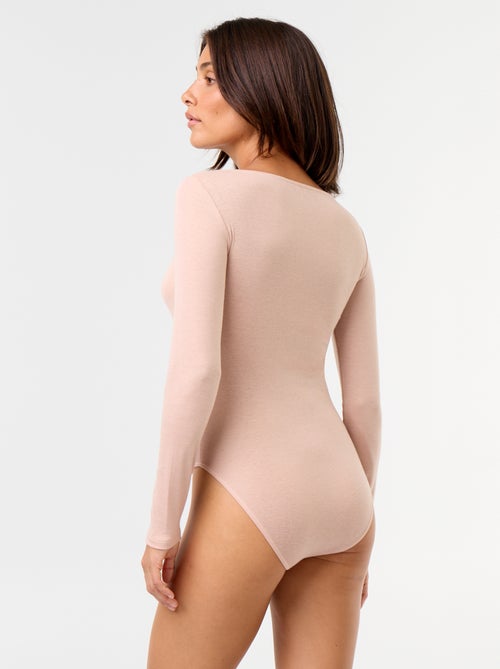 Einfarbiger Body aus Wollmischung - Kiabi