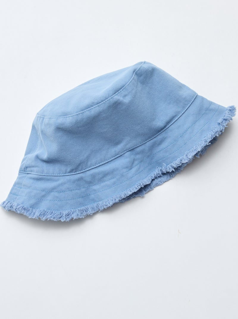 Einfarbiger Bucket Hat Blau - Kiabi
