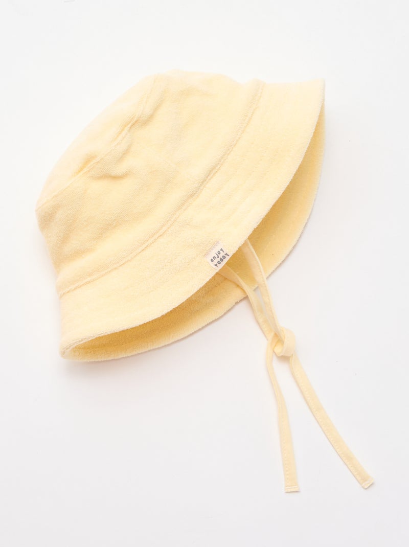 Einfarbiger Frottee-Bob GELB - Kiabi