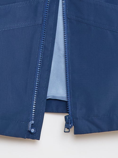 Einfarbiger Kapuzen-Windbreaker - Kollektion zum einfachen Anziehen - Kiabi