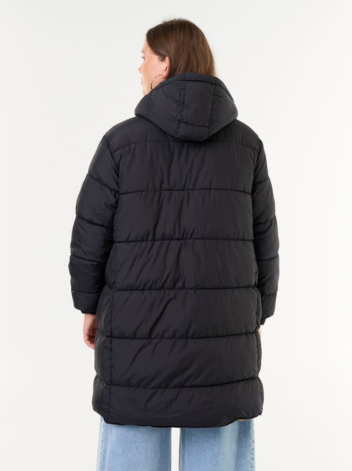 Einfarbiger Kapuzenparka - Kiabi