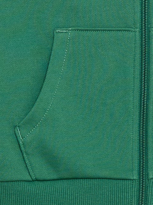 Einfarbiger Kapuzenpullover mit Reissverschluss - Kiabi Einfarbiger Kapuzenpullover mit Reissverschluss - Kiabi