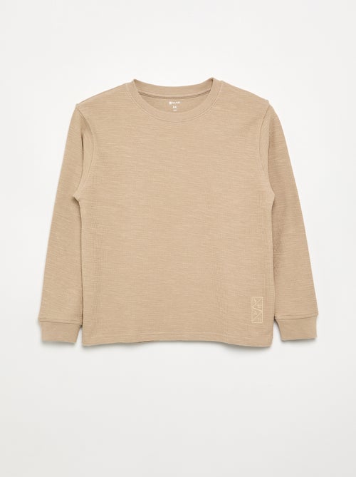 Einfarbiger Langarm-Pullover - Kiabi