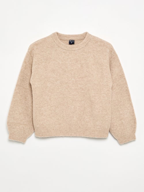 Einfarbiger Langarm-Pullover - Kiabi